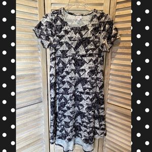 Lularoe Carly Dress XS Black/White
